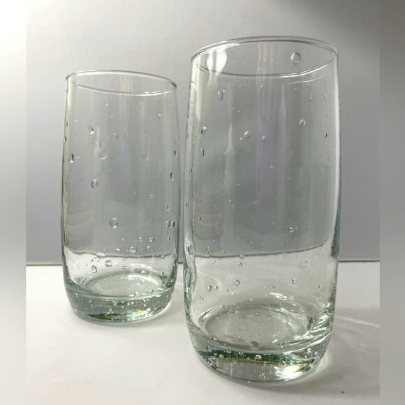Pair Bubble Glass‎ Drinking Glasses for Tea or Water - Picture 1 of 9